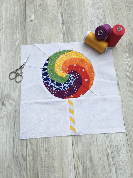 Swirly Lollipop - the rainbow one