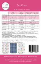 Load image into Gallery viewer, Bar Code Quilt Pattern - PRINTED PATTERN
