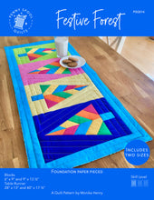 Load image into Gallery viewer, Festive Forest FPP Table Runner Pattern - PDF Instant Download