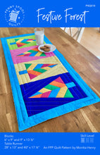 Load image into Gallery viewer, Festive Forest FPP Table Runner Pattern - PRINTED PATTERN