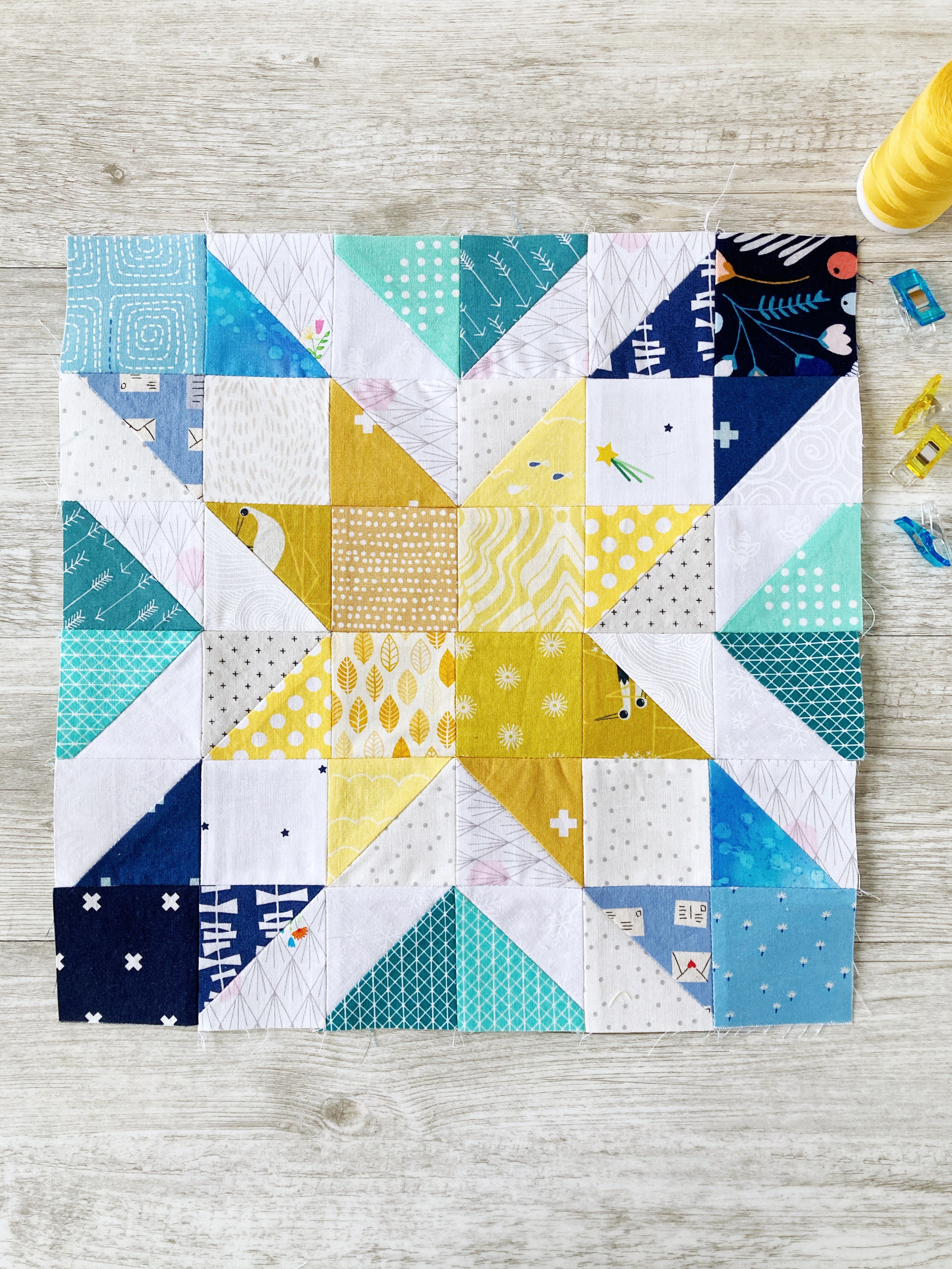 Star Gems Quilt Block Pattern - PDF Instant Download – Penny Spool Quilts