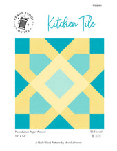 Load image into Gallery viewer, Kitchen Tile FPP Quilt Block Pattern - PDF Instant Download