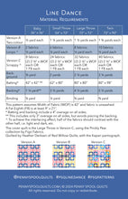 Load image into Gallery viewer, Line Dance Quilt Pattern - PRINTED PATTERN