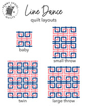 Load image into Gallery viewer, Line Dance Quilt Pattern - PRINTED PATTERN