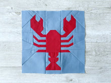 Load image into Gallery viewer, Lobster FPP Quilt Block Pattern - PDF Instant Download