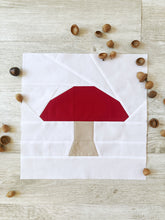 Load image into Gallery viewer, Mushroom FPP Quilt Block Pattern - PDF Instant Download
