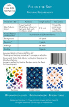 Load image into Gallery viewer, Pie in the Sky Quilt Pattern - PRINTED PATTERN