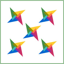 Load image into Gallery viewer, Shards FPP Quilt Block Pattern - PDF Instant Download