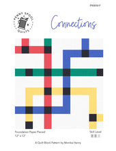 Load image into Gallery viewer, Connections FPP Quilt Block Pattern - PDF Instant Download