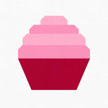 Load image into Gallery viewer, Cupcake FPP Quilt Block Pattern - PDF Instant Download