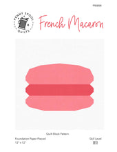 Load image into Gallery viewer, French Macaron FPP Quilt Block Pattern - PDF Instant Download