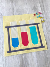 Load image into Gallery viewer, Test Tubes FPP Quilt Block - PDF Instant Download