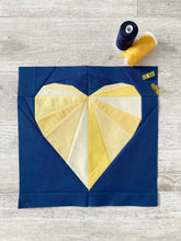 Load image into Gallery viewer, Rays of Love FPP Quilt Block Pattern - PDF Instant Download