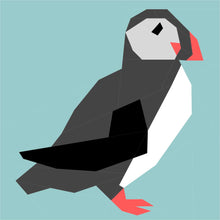 Load image into Gallery viewer, Puffin FPP Quilt Block Pattern - PDF Instant Download