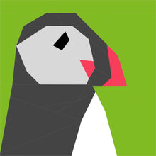 Load image into Gallery viewer, Puffin Head FPP Quilt Block Pattern - PDF Instant Download