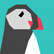 Load image into Gallery viewer, Puffin Head FPP Quilt Block Pattern - PDF Instant Download