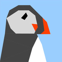 Load image into Gallery viewer, Puffin Head FPP Quilt Block Pattern - PDF Instant Download