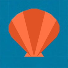 Load image into Gallery viewer, Seashell FPP Quilt Block Pattern - PDF Instant Download