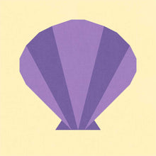 Load image into Gallery viewer, Seashell FPP Quilt Block Pattern - PDF Instant Download