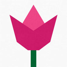 Load image into Gallery viewer, Tulip FPP Quilt Block Pattern - PDF Instant Download