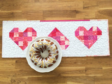 Load image into Gallery viewer, Tumbled Love Table Runner Pattern - PDF Instant Download