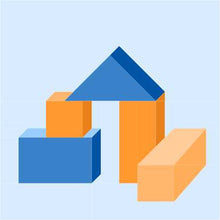 Load image into Gallery viewer, Wooden Toy Blocks FPP Quilt Block - PDF Instant Download