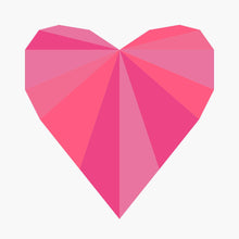 Load image into Gallery viewer, Rays of Love FPP Quilt Block Pattern - PDF Instant Download