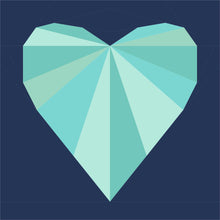 Load image into Gallery viewer, Rays of Love FPP Quilt Block Pattern - PDF Instant Download