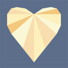 Load image into Gallery viewer, Rays of Love FPP Quilt Block Pattern - PDF Instant Download