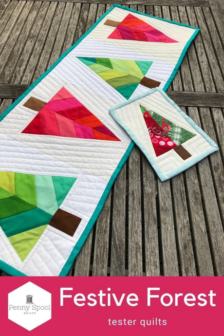 Festive Forest - tester quilts