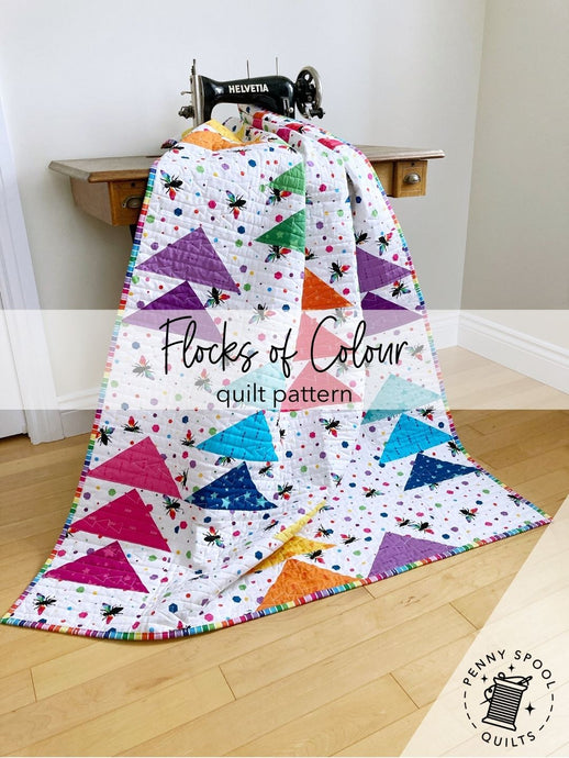 Flocks of Colour: Updated Quilt Pattern With Five Sizes