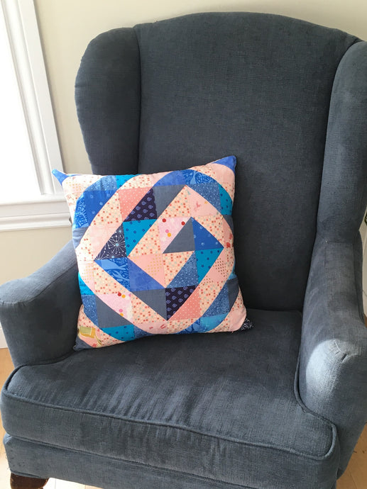 Ripple & Swirl - the scrappy swirl pillow