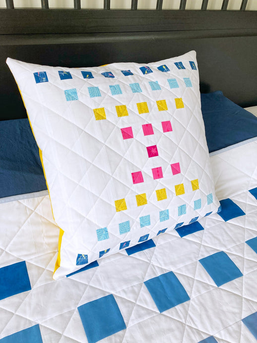 Staccato pillow and a fussy-cutting hack