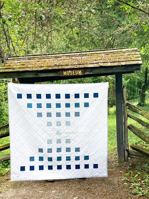 Staccato Quilt - the ombre throw version