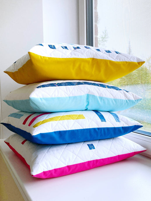 The Bar Quilt pillow series
