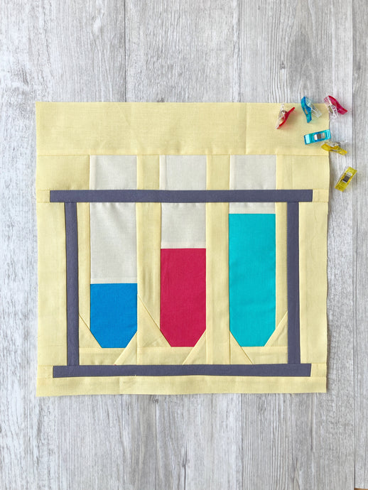 Test Tubes Quilt Block