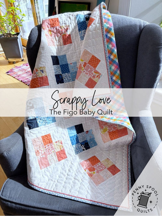 Scrappy Love quilt - the baby one