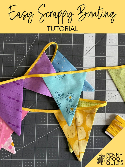 Easy Scrappy Triangle Bunting
