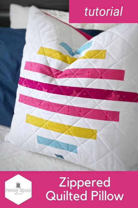 How to add a zipper to a quilted pillow