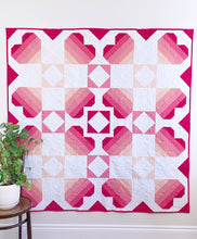 Load image into Gallery viewer, Dancing Hearts Quilt Pattern - PRINTED PATTERN
