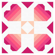 Load image into Gallery viewer, Dancing Hearts Quilt Pattern - PRINTED PATTERN
