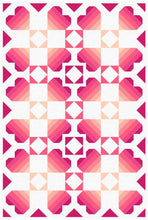 Load image into Gallery viewer, Dancing Hearts Quilt Pattern - PRINTED PATTERN
