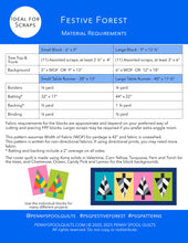 Load image into Gallery viewer, Festive Forest FPP Table Runner Pattern - PDF Instant Download
