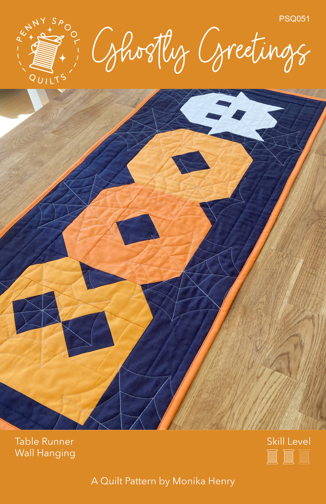 Ghostly Greetings Table Runner Pattern - PRINTED PATTERN