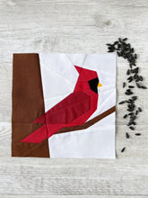 Load image into Gallery viewer, Cardinal FPP Quilt Block Pattern - PDF Instant Download
