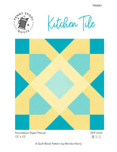 Load image into Gallery viewer, Kitchen Tile FPP Quilt Block Pattern - PDF Instant Download

