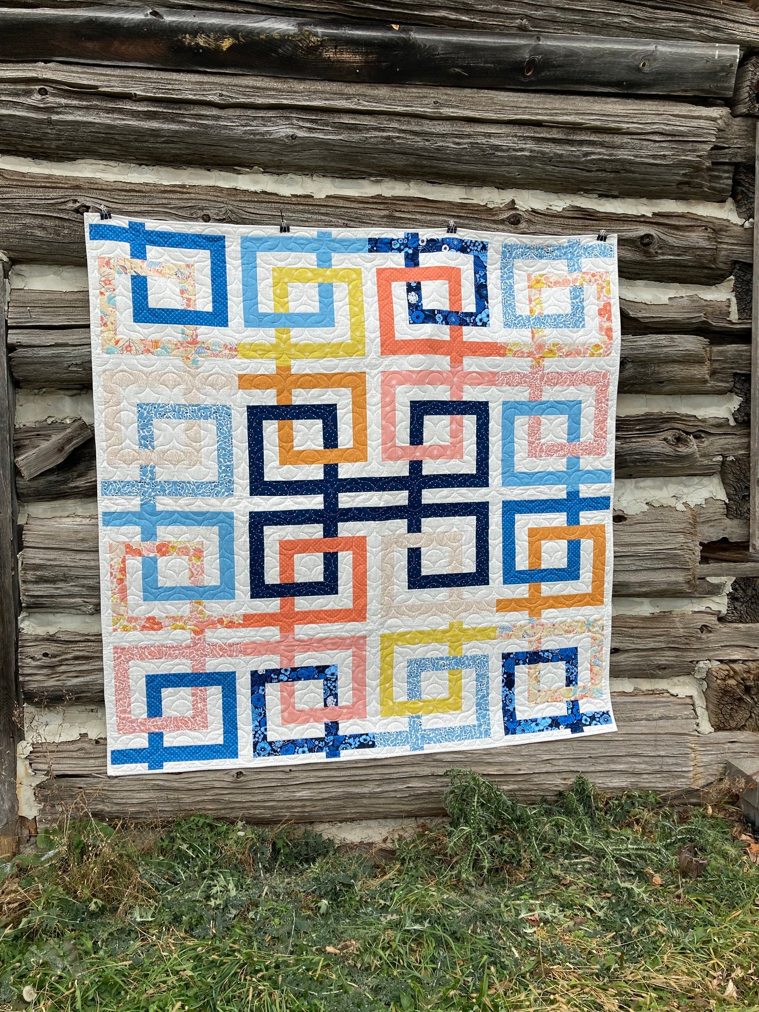 Quilt Line Design Line Dance Quilt Pattern - PDF Instant Download – Penny Spool Quilts