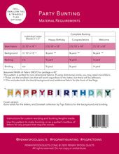 Load image into Gallery viewer, Party Bunting Pattern - Printed Pattern
