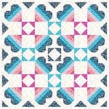Load image into Gallery viewer, Dancing Hearts Quilt Pattern - PRINTED PATTERN
