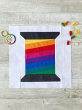 Load image into Gallery viewer, Rainbow FPP Quilt Block BUNDLE - PDF Instant Download
